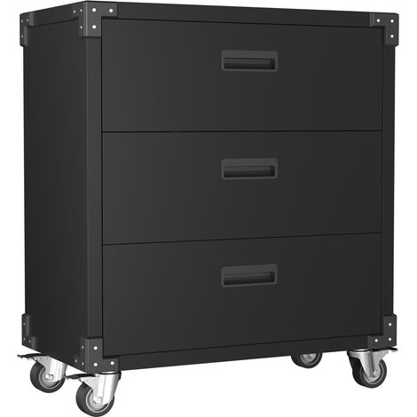 Fornorth Werkzeugwagen 90x80x42cm mit drei Schubladen
