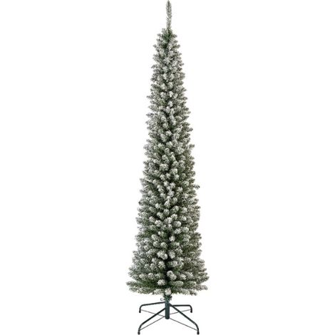 Gloupie Albero di Natale Innevato Cervinia 210 Cm, Diametro 60 cm, Apertura a Ombrello, Ignifugo, 12 Anni Di Garanzia (1/5)