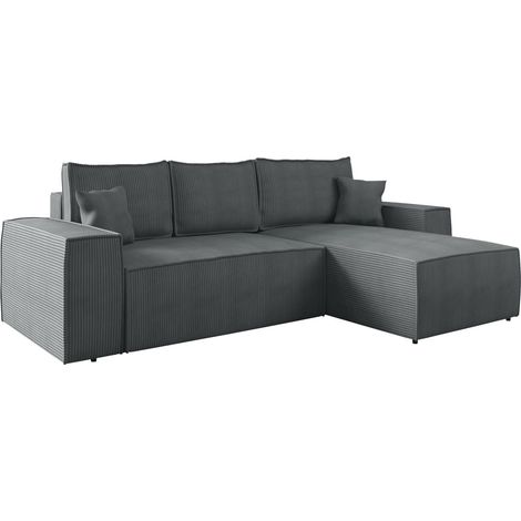 Sofá rinconero Clovis 108, Poso 22, Función de descanso, Almacenaje, 279x174x94cm, 0