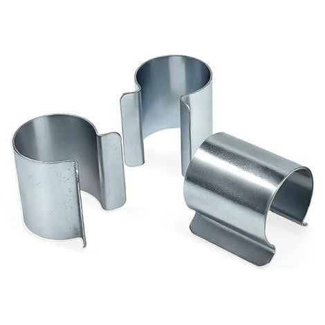 Lot de 20 Clips Serre Tunnel Bache Dia 25mm Dia32 mm Metal Clips de Fixation Bache Serre Attache Serre Clips en Acier Galvanise (dia 25mm) (1/3)