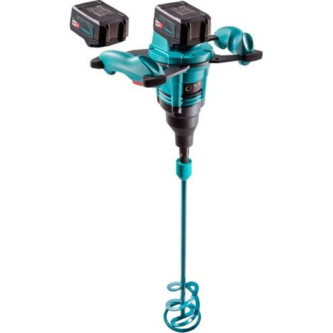 Collomix – Mélangeur peinture 18V 5,2Ah avec 2 batteries – Mélange jusqu'à 40 litres – Moteur puissant – 120 mm d'agitateur – 25167