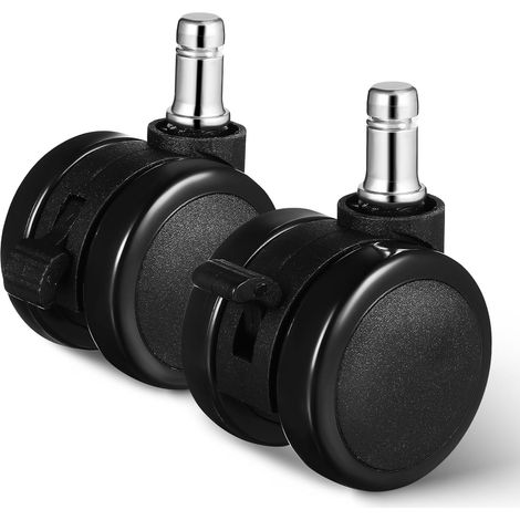 pivotantes noires pour chaise de bureau lot de 2 en (1/5)