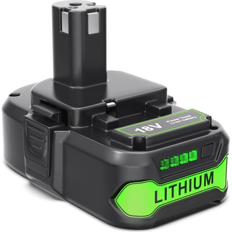 Batterie 3Ah pour Ryobi One+ 18V: Li-ION Batterie Kompatibel P108 RB18L50 RB18L40 RB18L25 BPL-1815 BPL-1820G BPL18151 BPL1820 P105 P107 (1/5)