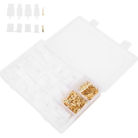 380 bornes de connexion filaires 2.8mm, jeu fixe pour installations industrielles, 2-3-4-6 voies, 380 pièces (1/5)