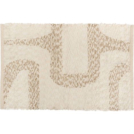 Tappeto rettangolare ameya 60x90 cm beige - Atmosphera créateur d'intérieur (1/4)