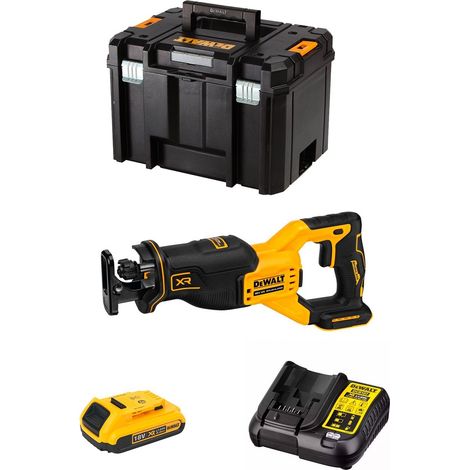 Scie Sabre DeWALT DCS382D1T (1 x 2,0 Ah DCB107 TSTAK VI)