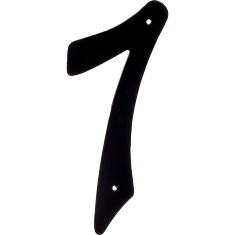Clou noir - En fonte d'aluminium - Numéro de maison 7-10,2 cm (1/3)