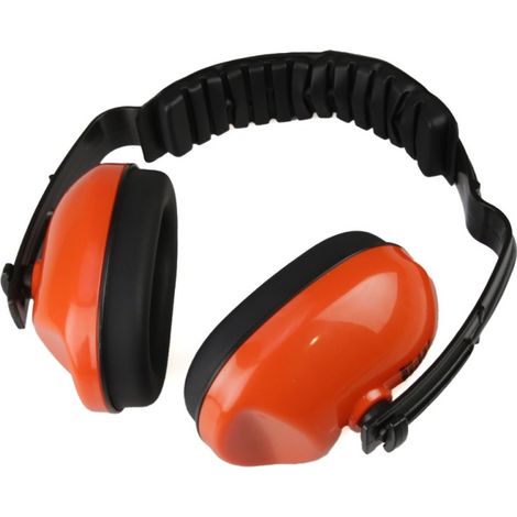 Casque de protection anti-bruit orange 26 dB adaptable visière MATAA19040