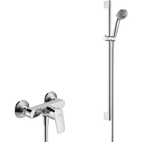 Hansgrohe Crometta 85 Multi / Unica' Duschset Crometta 0,65 m + Einhebel-Brausebatterie (71600000-Crometta4)