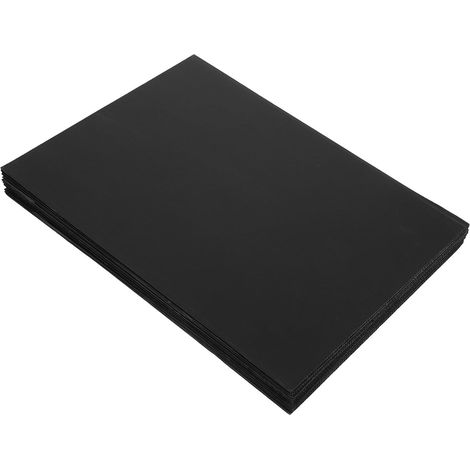 10pcs Panneaux Ondulés en Plastique Noir Polyvalents pour Affichage et Modélisme, Planches Flexibles et Résistantes, pour Usage Intérieur et Extérieur (1/5)