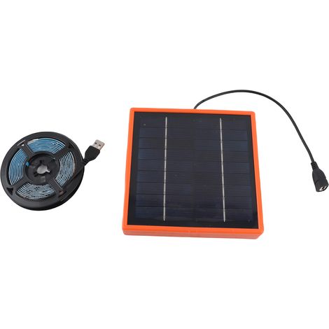 Bande Lumineuse LED Solaire 5W Plein Spectre 2m Silicone Plastique Panneau 150mm Éclairage Horticole Écologique pour Serre (1/5)