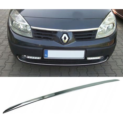 Cornice cromata del cofano anteriore della Renault Scenic II (Grand). (1/4)