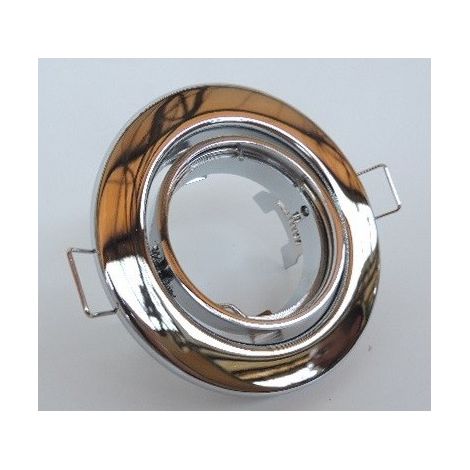Spot encastré Ø 88mm orientable finition argent chrome pour lampe MR16 GU5.3 50W max 12V (non incl) IP20 DEKO LIGHT 686869