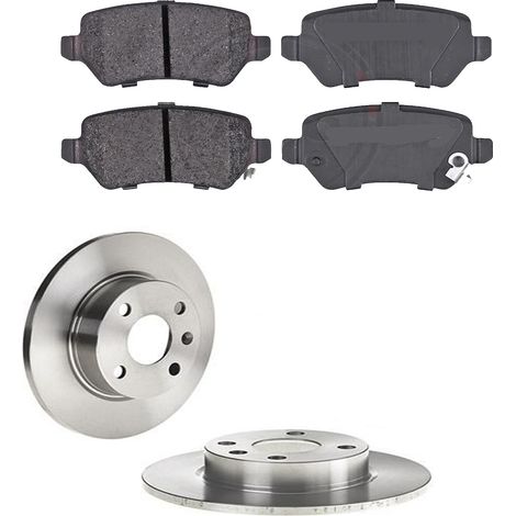 KIT FRENI POSTERIORI compatibile con OPEL TIGRA TWINTOP (X04) - DISCHI + PASTIGLIE OEM: P 10 013 , P 59 038 / 17149 /SOSTITUZIONE DIRETTA/BASSA POLVERE/SILENZIOSO (1/5)