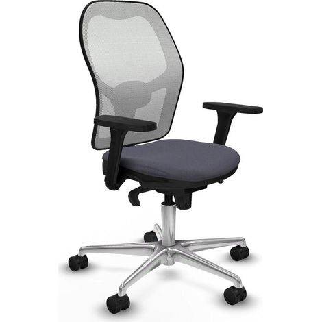 Piqueras-y-crespo Ergonomischer Bürostuhl in Dunkelgrau