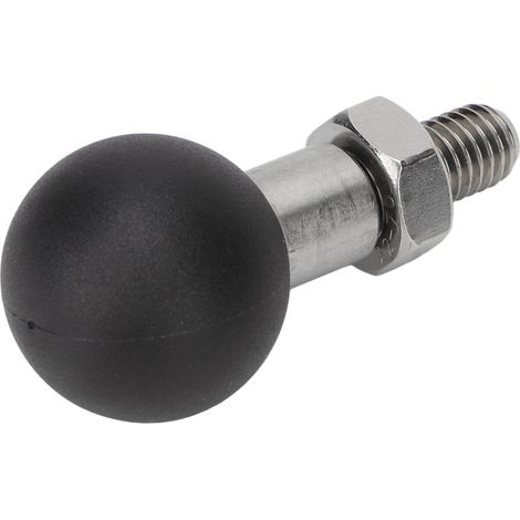 Support de téléphone pour moto à rotule en acier inoxydable et caoutchouc, installation facile, adaptateur à rotule M8 (1/5)