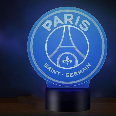 YMYNY Kinder-Nachtlicht, Fußballlampe, 3D-Lampe, Junge, LED, Paris Saint Germain, 16 Farben, USB wiederaufladbar, Fußballgeschenke für Kinder zum Geburtstag (1/4)