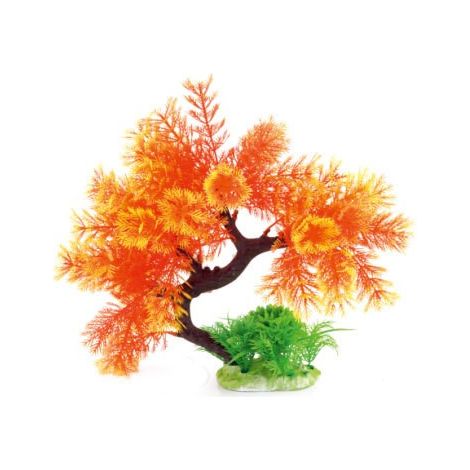 Arbre plante plastique pour aquarims : orange : 25 cm SUPERBE (1/3)