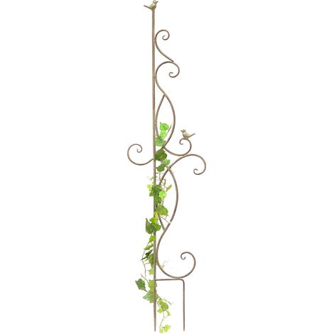 DanDiBo Rankhilfe Metall Rankgitter 135 cm 93999 Kletterhilfe Bodenstecker Blumenhalter Ranksäule