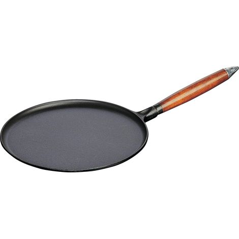 STAUB 40509-525-0 Crepiera con Manico in Legno, 28 cm (1/4)