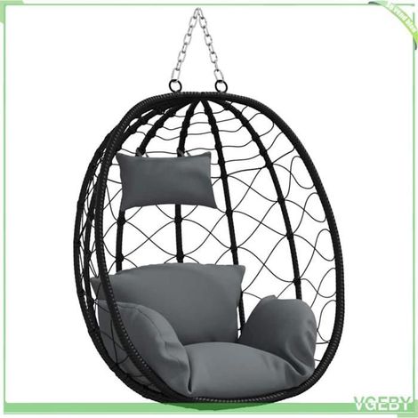 Chaise suspendue - FAFEICY - Chaise œuf suspendue - Polyrotin - Pliable - Anthracite (1/5)