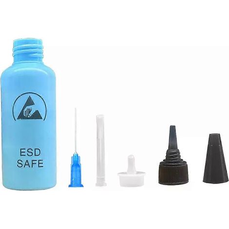 65 ml Alkoholflasche mit Lösungsmittel zum Dosieren von Mobiltelefonreparaturmitteln, antistatisch, auslaufsicher, mit Nadel. (1/4)