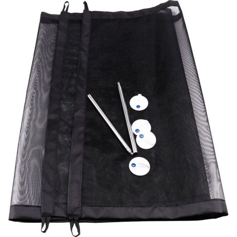 Dog cage, nylon, foldable, 72x180 cm, black
