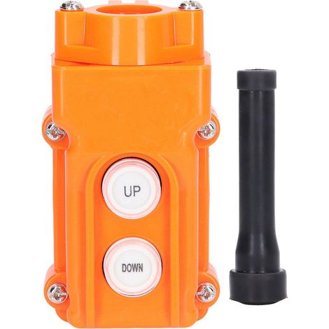 Boîtier de commande pendant en plastique avec interrupteur à bouton-poussoir pour grue, commande de levage et d'abaissement, 500 V (1/5)