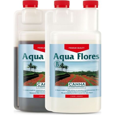 Canna Aqua Flores A B 1 Liter Blütedünger Hydrokultur Pflanzendünger (1/5)