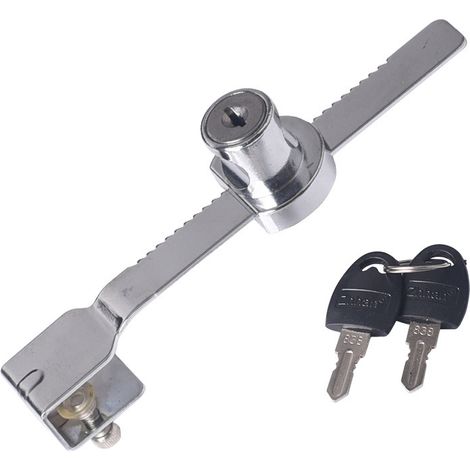 Verrou Pour Porte Coulissante En Verre - Compatible Épaisseur Verre Jusqu'à 12 mm - Pour Vitrine Unique - 1 Pièce (1/5)