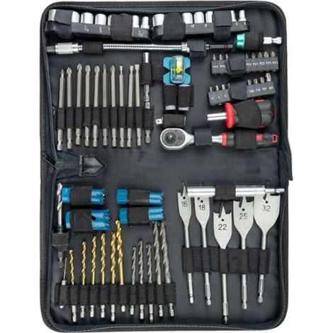 Makita – Coffret multi-outils 78 pcs – Forets HSS et maçonnerie – Embouts hexagonaux et douilles – Pour perçage bois et métal