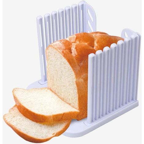 Zusammenklappbarer Brotschneider, praktische Schneidehilfe für die Küche, ABS-Schneidewerkzeuge für selbstgebackenes Brot