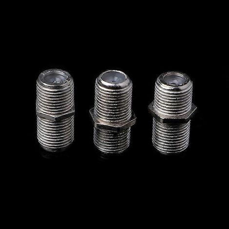 10 connecteurs F cylindriques, adaptateurs pour câble coaxial TV Sky Plus C90D (1/5)