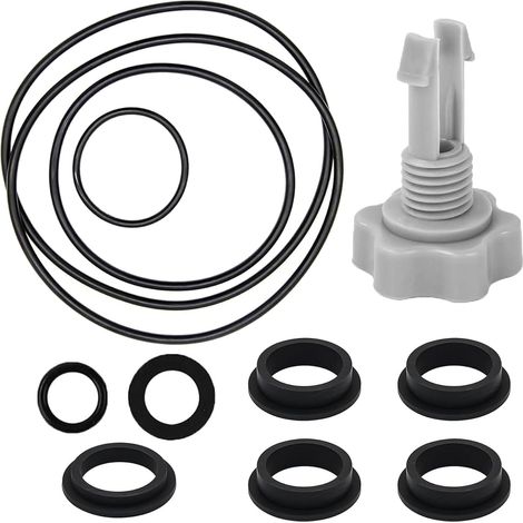 Pièces de rechange pour filtre à sable pour pompes à sable, accessoires pour piscine, 25013 joints pour pompes à sable, pièces de rechange comprenant 1 soupape de purge d'air et (1/5)
