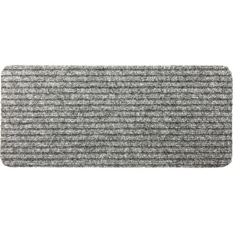 Tappeto per scale Turbo Grey - 25x60 cm - Autoadesivo - Lavabile in lavatrice