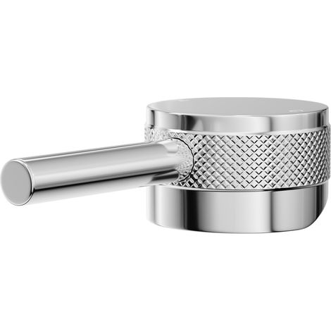 Colore Polished Chrome Industrial Style High Rise Basin Mixer and Freestanding Mixer Half Knurled Tap Head (1/5)