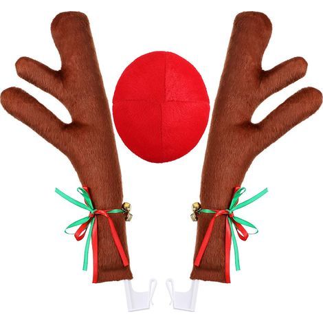 Décor de voiture Noël Renne Bois de cerf pour Camion SUV Accessoire Auto Festif (1/5)