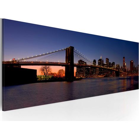 Tableau Imprimé "Pont de Brooklyn Panorama" 40 x 120 cm (1/2)