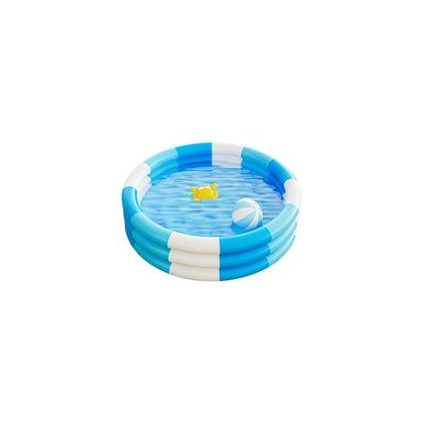 Piscine gonflable avec support - Piscine familiale pour enfants - PVC renforcé - Bleu cristal - (1/5)
