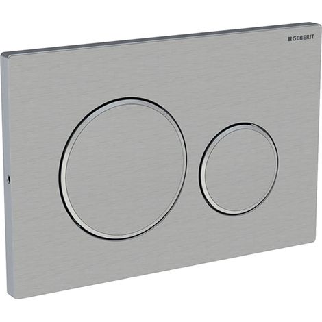 Geberit Sigma20 Dual Flush Screwable Plate - Stainless Steel/Brush/Polish
