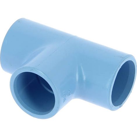 Té 90° PVC bleu air comprimé femelle-femelle Ø20