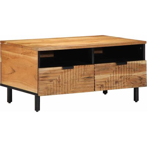 Table basse  Table de salon  Table de café Marron 80 x 54 x 40 cm Bois d'acacia massif (1/5)