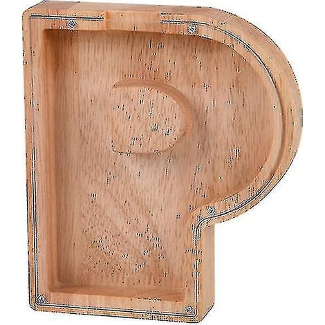 Sparschwein aus Holz mit Buchstaben - Kinder-Spardose