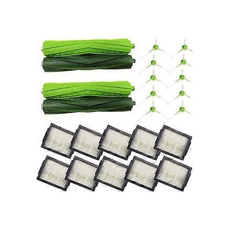 Kit d'entretien iRobot Roomba, brosses de nettoyage des bords et brosses en caoutchouc pour un nettoyage amélioré, filtres haute efficacité pour aspirateur classique (1/5)