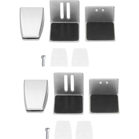 Lot de 2 pinces de fixation réglables en alliage d'aluminium pour cloison de bureau, idéales pour les écrans de bureau à domicile. (1/5)