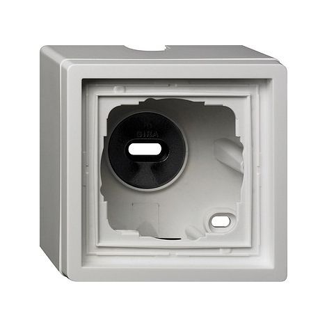 GIRA 0061112 BOTIER POUR MONTAGE APPARENT AVEC CADRE DE FINITION SIMPLE FLCHENSCHALTER BLANC