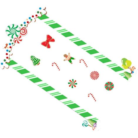 Autocollants de Porte de Noël 1 Lot Décorations de Porte de Noël Festives (1/5)