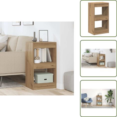 Bibliothèque/Séparateur de pièce chêne artisanal 40x30x72 cm - Armoire À Livres - Armoires À Livres - Séparation De Pièce - Bibliothèque (1/5)