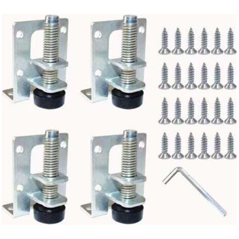 4 Pièces Pieds de nivellement pieds réglables pour meubles pour meubles,tables,armoires,établis (1/4)