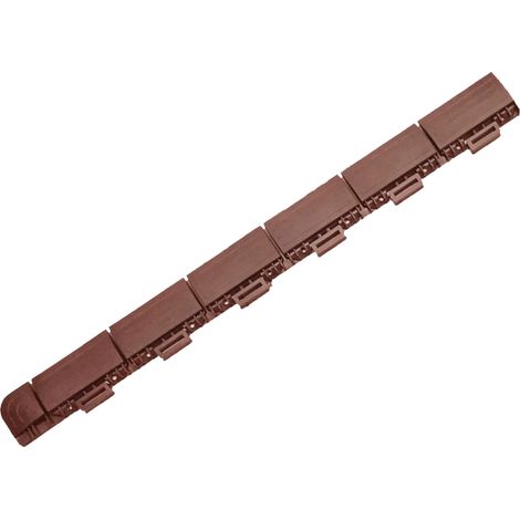scivolo autoagganciante maschio marrone - 600x60x13 mm (1/5)